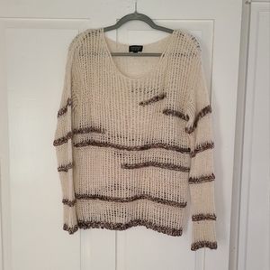 TOPSHOP open knit mixed yarn sweater